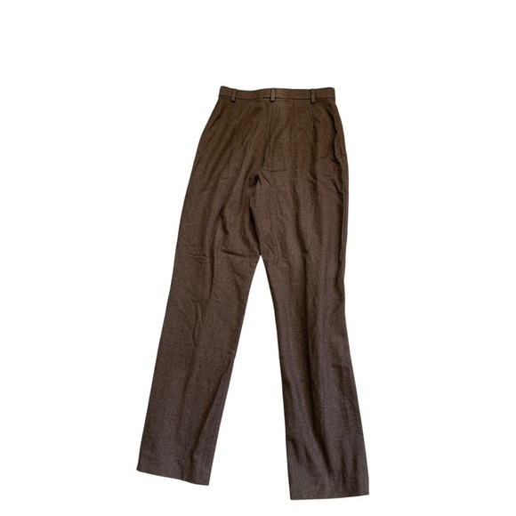 WOMENS GIORGIOS OF PALM BEACH WOOL BROWN OLIVE DRESS PANTS SZ 4 SMALL $395 MSRP - Picture 3 of 3